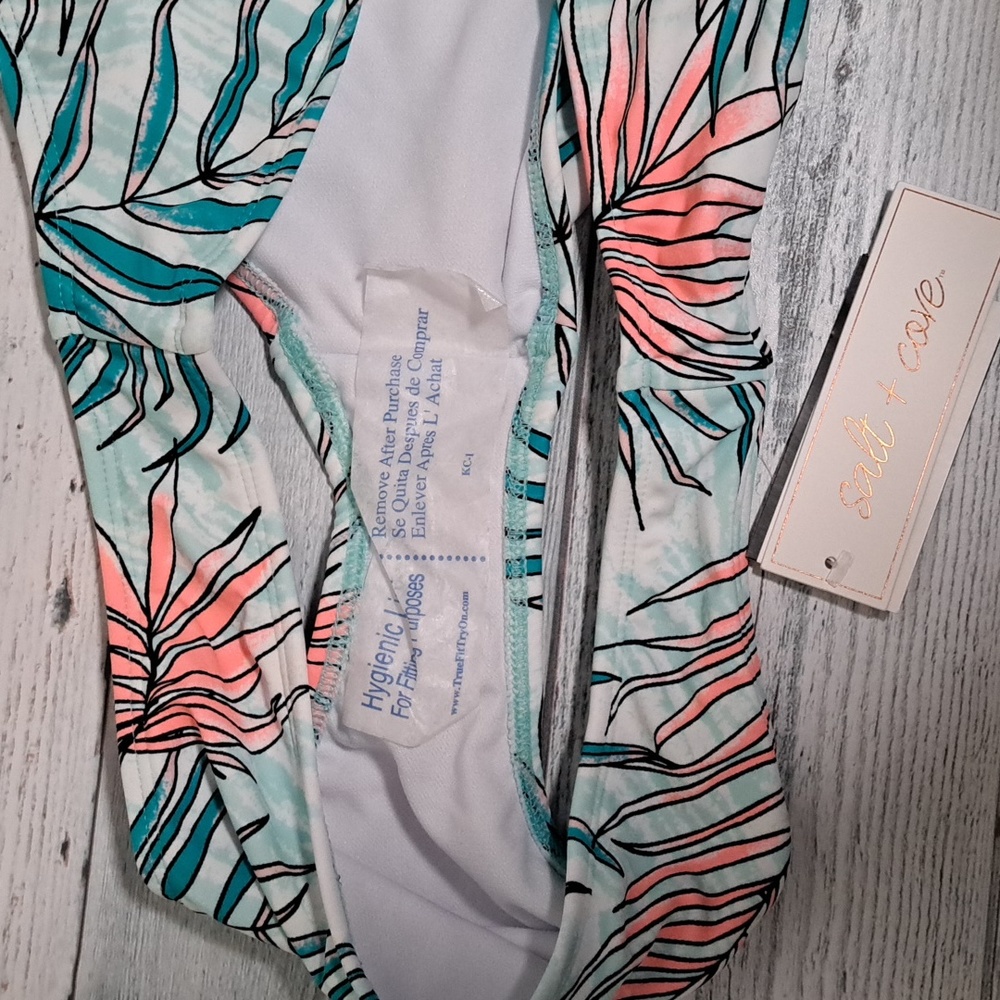 Salt & Cove Calm Palms Printed Hipster Bikini Swim Bottoms L - Picture 10 of 10